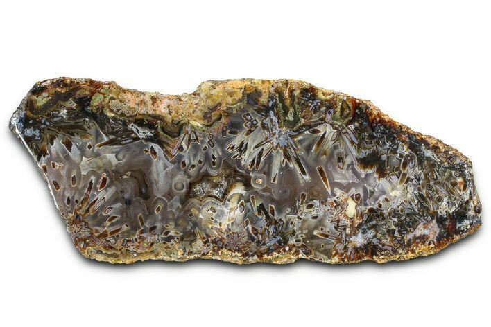Polished Turkish Stick Agate Slab - Turkey #378134